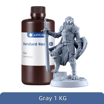 ANYCUBIC 405nm UV Standard Resin / Standard Resin V2 For Photon 3D Printer Mono X Printing Material LCD UV Sensitive Normal 1kg