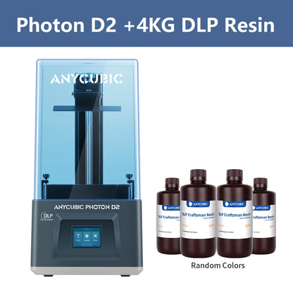 ANYCUBIC Photon D2 DLP 3D Printer Double Algorithms Ultra High Resolution 3D Printing 20000-hours Usage Lifespan 5.9 Inches