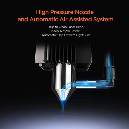 ACMER P1 20W Laser Engraving Cutting Machine Automatic Air-assist System APP Wifi Control Metal Wood Leather LaserCuttingMachine