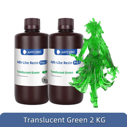 ANYCUBIC ABS Pro 2 Resin 405nm Photosensitive Polyresin High Precision with Minimal Shrinkage for LCD 3D Printer