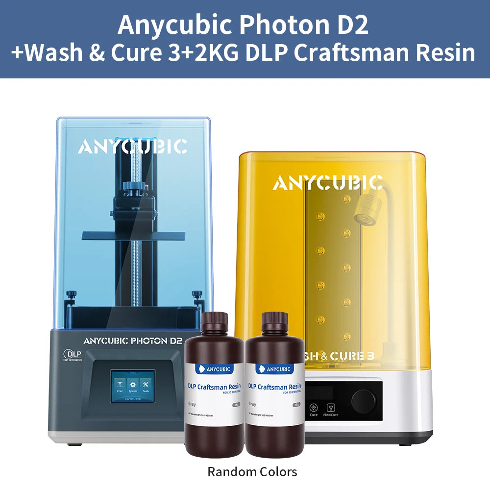 ANYCUBIC Photon D2 DLP 3D Printer Double Algorithms Ultra High Resolution 3D Printing 20000-hours Usage Lifespan 5.9 Inches