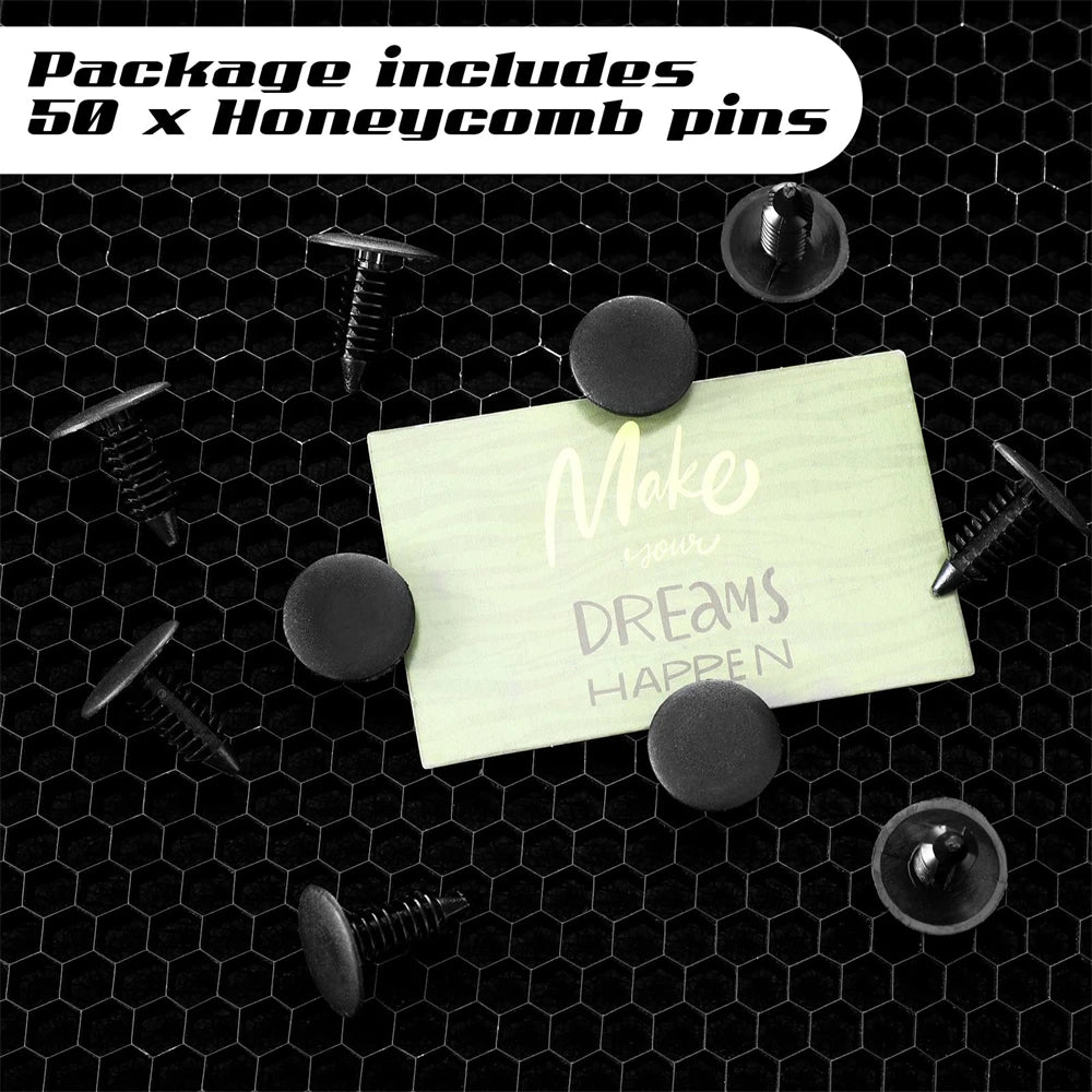 50 Pcs Honeycomb Pins Honeycomb Laser Bed Hold Down Pins Honeycomb Fixing Needle for Laser Cutter Engraver Machine Accessories