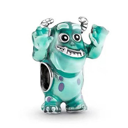 Nuevo colgante de plata de ley 925 con forma de cabeza de lobo y Dumbo para mujer, ideal para pulseras Pandora, collares y joyería fina DIY.