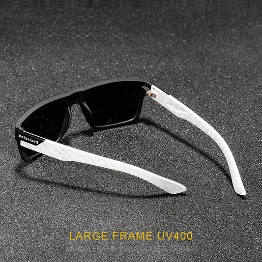 Gafas de sol polarizadas cuadradas vintage de moda para hombre y mujer, para conducir y pescar, de marca de lujo, de diseñador, con protección UV400.