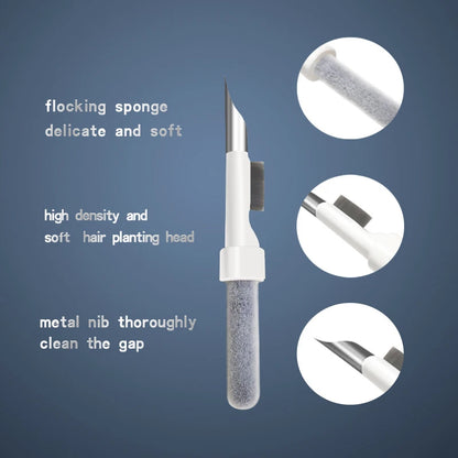 Herramienta de limpieza para auriculares Bluetooth. Para Airpods Pro 1, 2 y 3. Lápiz limpiador para Samsung, Xiaomi, Huawei y Airdots.