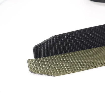 Cinturón táctico para hombre y mujer para viajes al aire libre, hebilla automática de plástico de alta calidad, nuevo cinturón militar de lona de nailon unisex con cinturón largo.