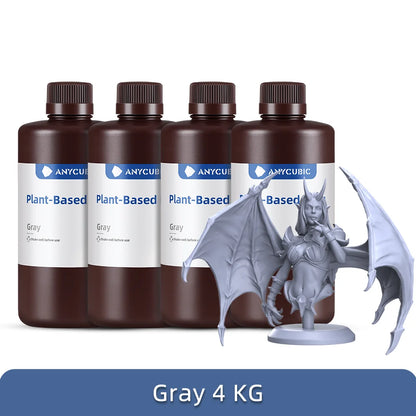 ANYCUBIC ECO UV Resin For LCD 3D Printer Low Odor Safety 405nm UV Plant-Based Resin High Precision Quick Curing