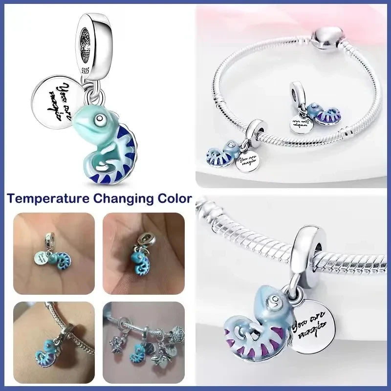 Gran oferta 2024, nuevo dije de colección Ocean en color plata, cuentas de luciérnaga, compatible con pulsera Pandora, colgante DIY, joyería para mujer