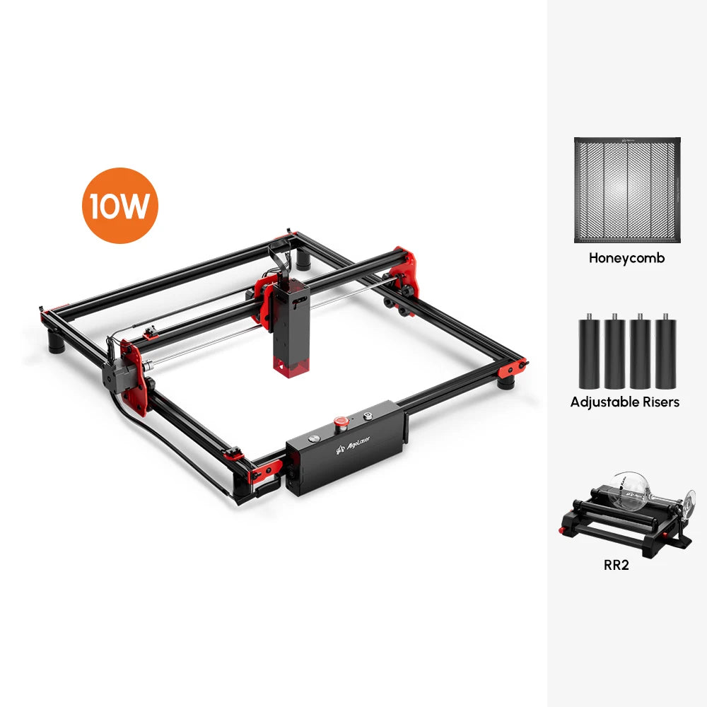 NEW AlgoLaser High Power Mini Laser Engraver 40x40CM Carving Area DIY Laser Engraver Metal Cutting CNC Laser with App Control