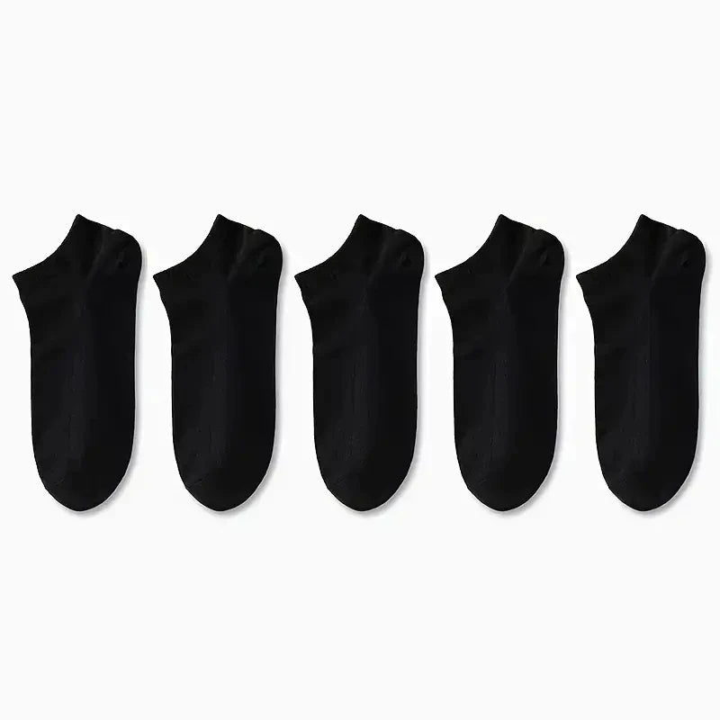 Calcetines náuticos para hombre, transpirables, absorbentes del sudor, de color sólido, de alta calidad, para negocios, 10/40 pares