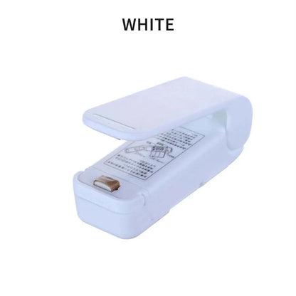 1pc Abs Material Multi-Functional Sealer Aa Battery-Powered Can Seal Potato Chips Instant Noodles And Any Other Plastic Bags
