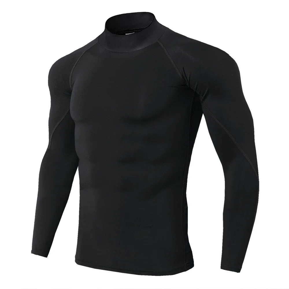 Camiseta deportiva de culturismo para hombre, camiseta de running de secado rápido, camiseta de compresión de manga larga, camiseta de gimnasio, camiseta ajustada de fitness para hombre, Rashgard