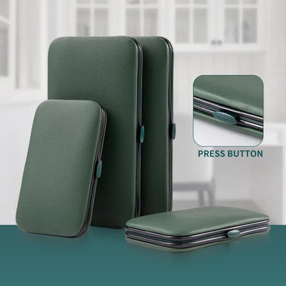 Juego de manicura de 7/10/12/18 piezas, cortaúñas de acero inoxidable, cortaúñas, recortador de cejas, tijeras, pinzas, cuchara para orejas, cuidado facial para coche