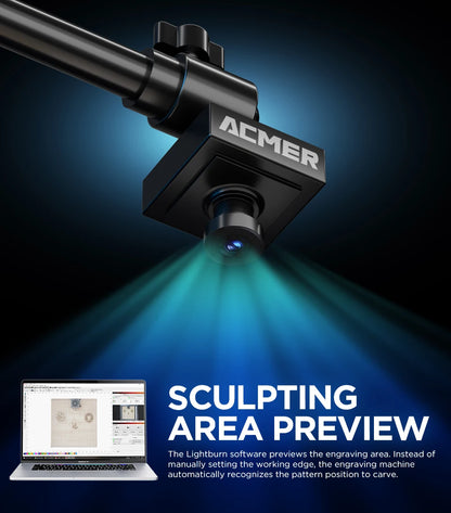 ACMER A500 Lightbrun Camera for ACMER XTOOL SCULPFUN Atomstack Ortur IKIER CREALITY TWO TREES COMGROW Laser Engraving