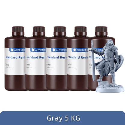 ANYCUBIC 5KG/10KG 405nm UV Standard Resin/ Standard Resin V2 For Photon 3D Printer Mono 2 Printing Material UV Sensitive Liquid