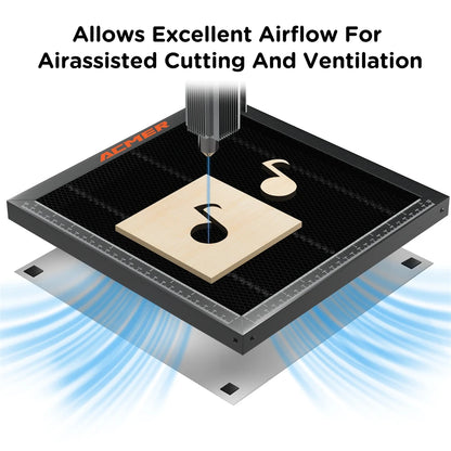 ACMER Laser Cutting Honeycomb Working Table for P1 10 P2 33W CO2 or diodeCNC Laser Engraver Cutting Machine 400x400/440x440mm