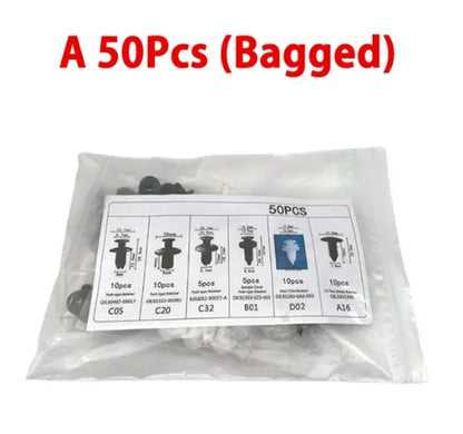 100PCS Automotive Bumper Clip Plastic Rivet Fastener Thrust Retainer Kit General Motors Ford Toyota Honda Chrysler