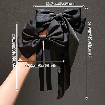 1/2/8Pcs Big Bow Ribbon Hairpin for Women
