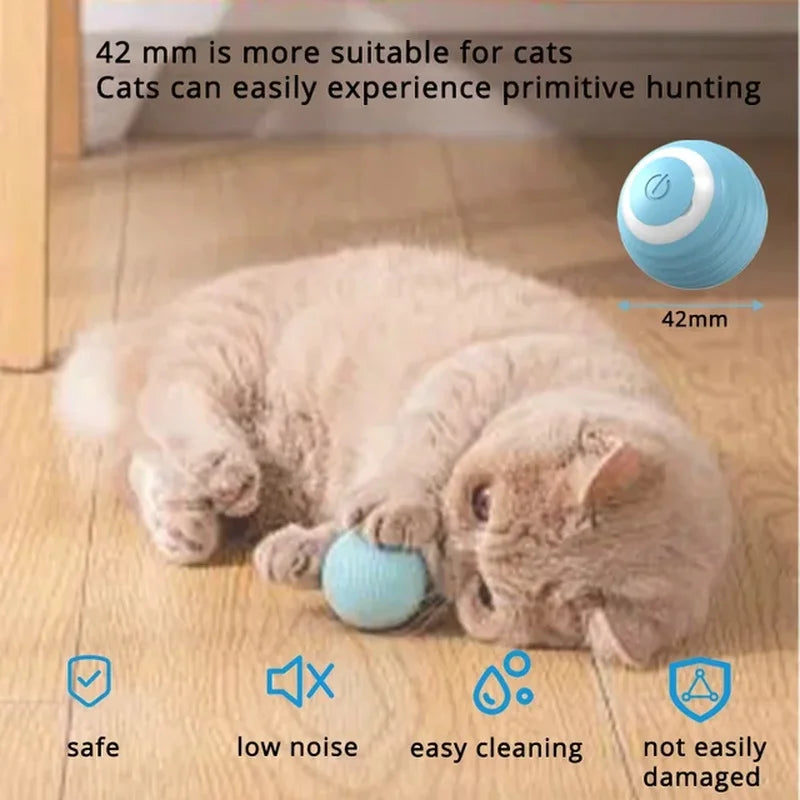 Pelota de juguete interactiva para gatos Rollo Cosas para mascotas Productos Oferta Suministros Juegos Accesorios para gatitos Katzen Gadgets Productos Artículos
