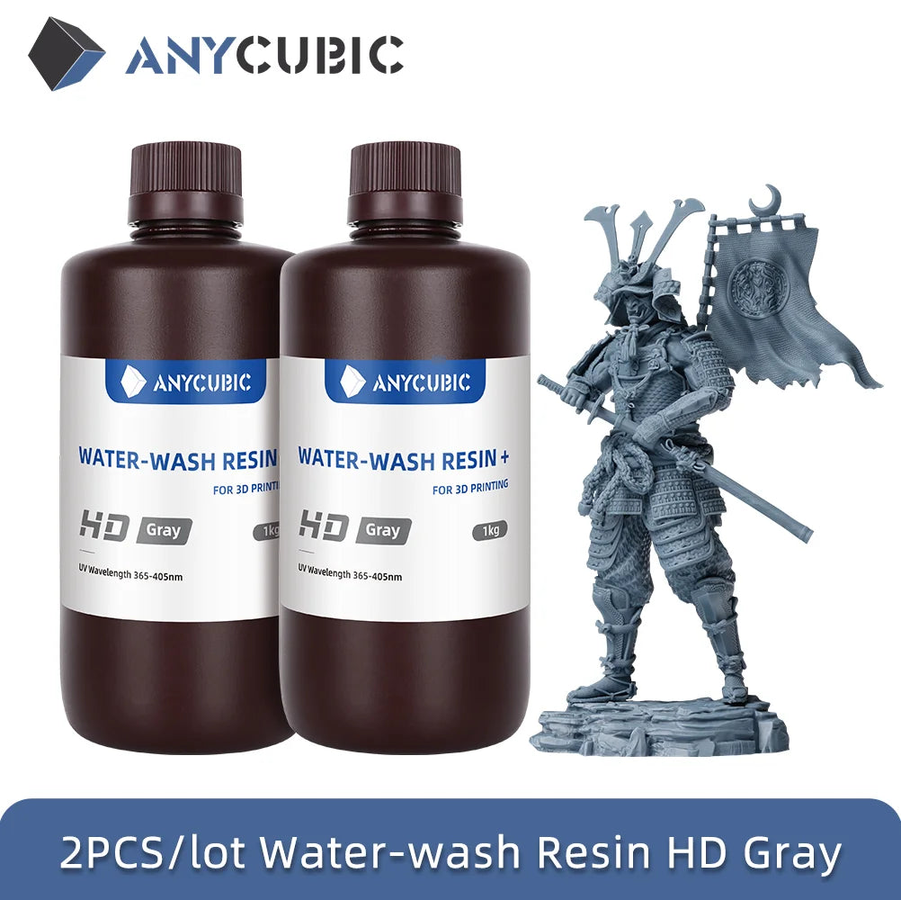 ANYCUBIC Newest HD gray resin 405nm UV Resin For Photon 3D Printer High Precision UV Photopolymer Resin
