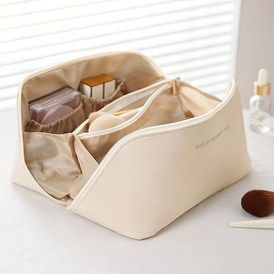 Organizador de maquillaje, neceser femenino, estuche de maquillaje, estuche de almacenamiento, estuche de lujo para mujer, neceser, bolsa organizadora de viaje con cremallera.