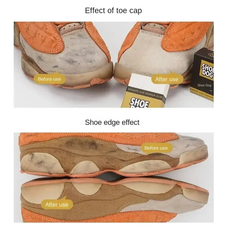 2 borradores de zapatos portátiles de gamuza, piel de oveja, cuero mate, cuidado de tela, limpieza de zapatos, limpiador de cuero, bloque de goma, cepillo para zapatos.