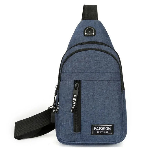 Bolso de negocios moderno para hombre, con auriculares, bandolera, multifuncional, para exteriores