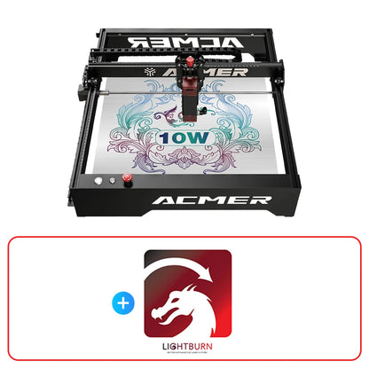 ACMER P1 10W Powerful Laser Engraver Machine With Wifi Control Laser Engraving Cutting Machine for Wood and Metal 400X410mm Size