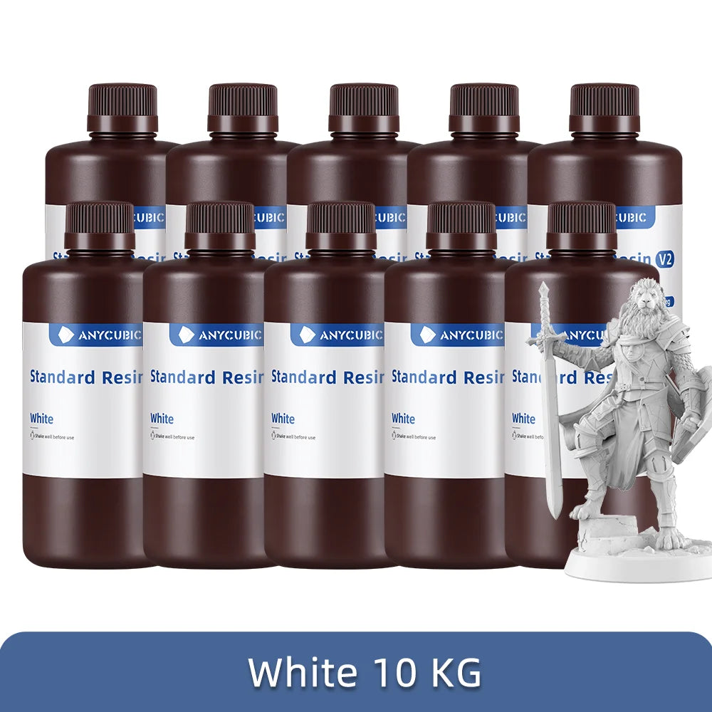 ANYCUBIC 5KG/10KG 405nm UV Standard Resin/ Standard Resin V2 For Photon 3D Printer Mono 2 Printing Material UV Sensitive Liquid