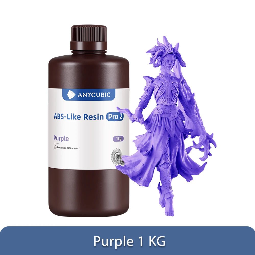 Newest Anycubic ABS-Like+ Resin Pro 2 Rapid UV Curing 405nm Standard Photopolymer Resin ABS 3D Resin High Precision for LCD