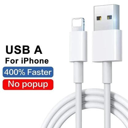 Cable de carga rápida de 30 W para Apple iPhone 14, 13, 12, 11 Pro Max, mini cable USB C rápido para X, XR, XS, 8, 7, 14 Plus, SE, accesorios para teléfono
