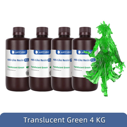 Newest 4pieces/lot Anycubic ABS Like+ 3d Resin High Precision UV 405nm For LCD SLA DLP Anycubic Photon Resin 3d Printer