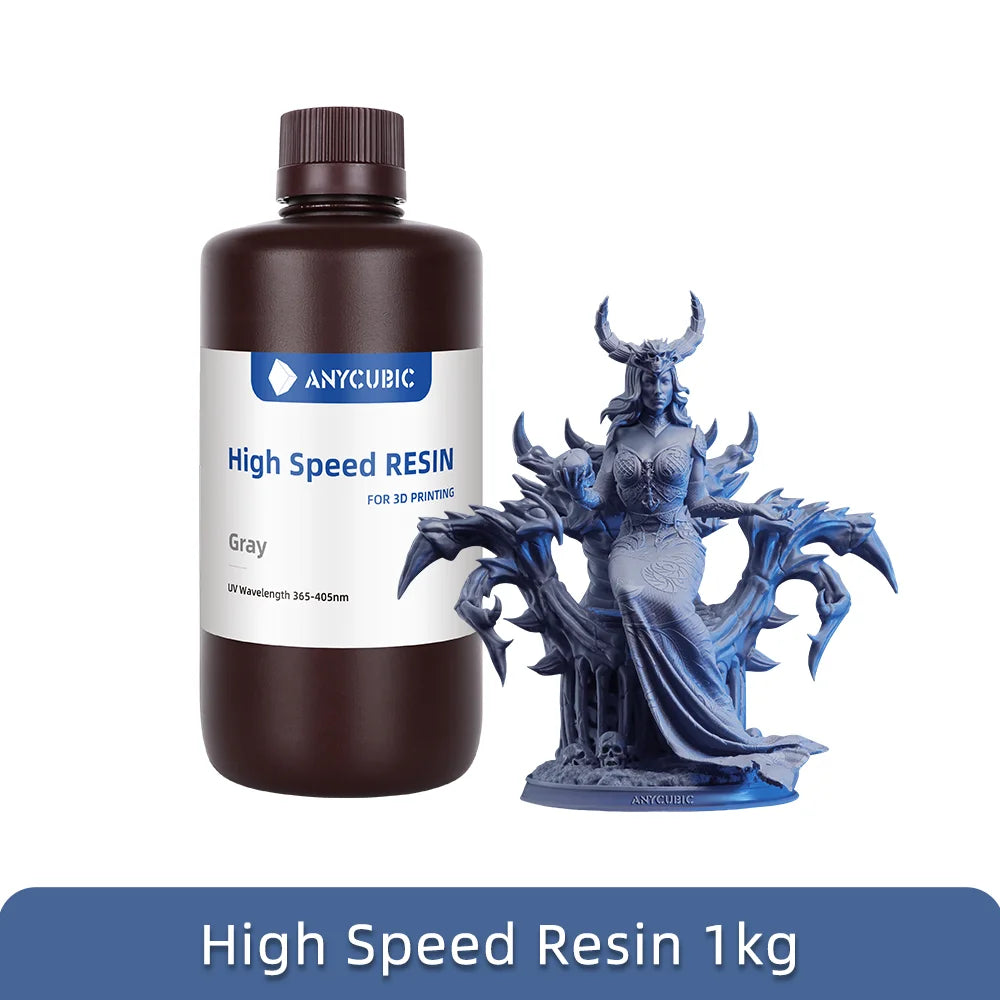 ANYCUBIC High Speed Resin 5X Faster Printing Speed Low Viscosity UV Resin for Photon Mono M5S LCD 3D Printer