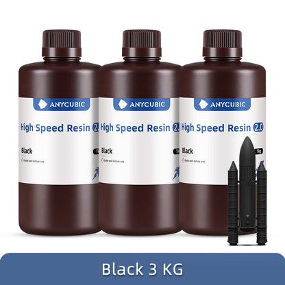 ANYCUBIC High Speed Resin 5X Faster Printing Speed Low Viscosity UV Resin for Photon Mono M5S LCD 3D Printer