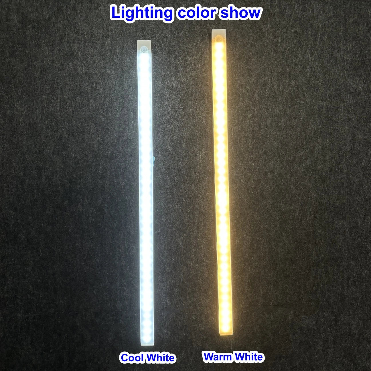 Luz nocturna LED recargable con sensor de movimiento para debajo del gabinete, lámpara inalámbrica para cocina, armario, mesita de noche, barra de luz de inducción