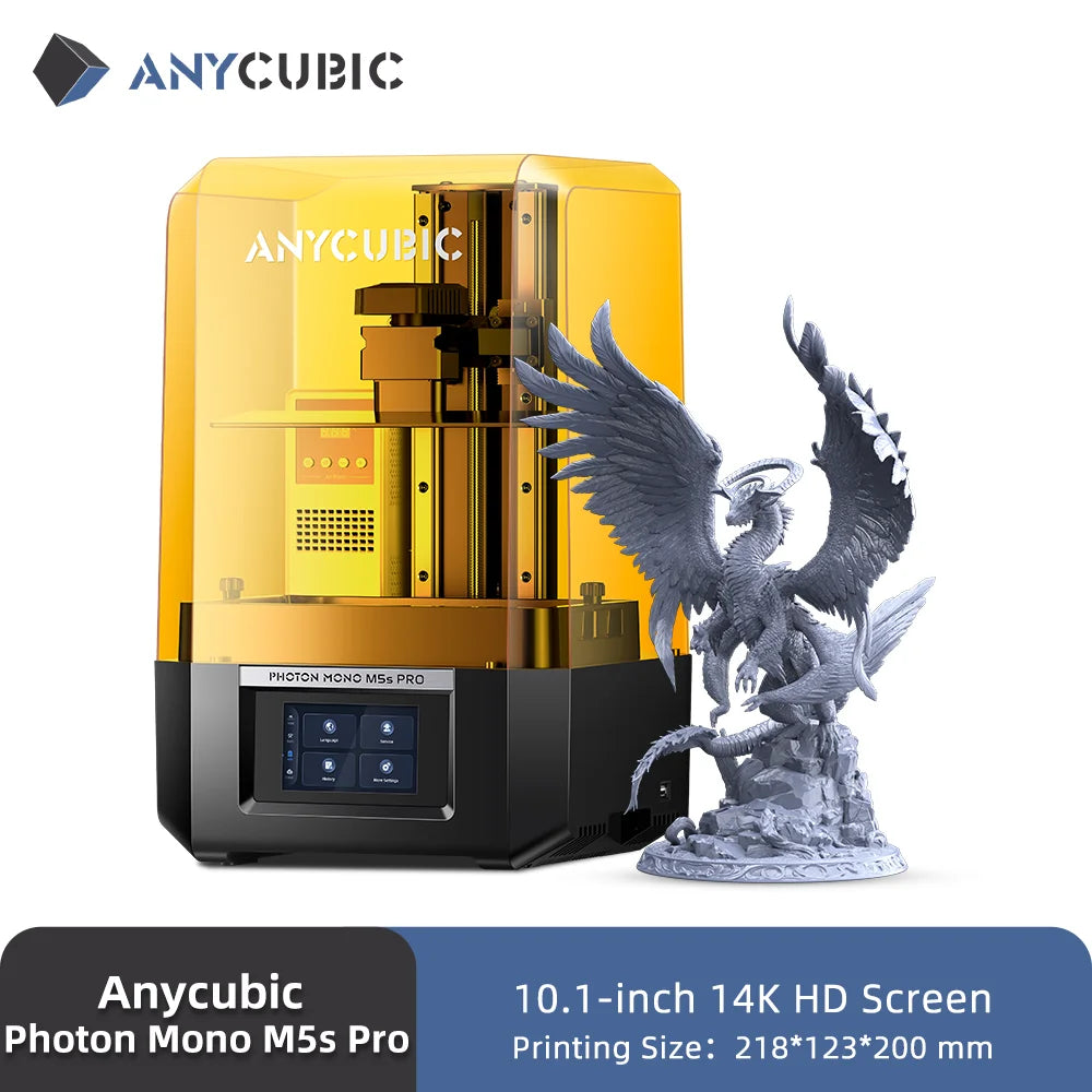 ANYCUBIC Photon Mono M5s Pro 10.1'' 14K High Speed LCD Resin 3D Printer Leveling Free Up to 150mm/h Impressora 3D