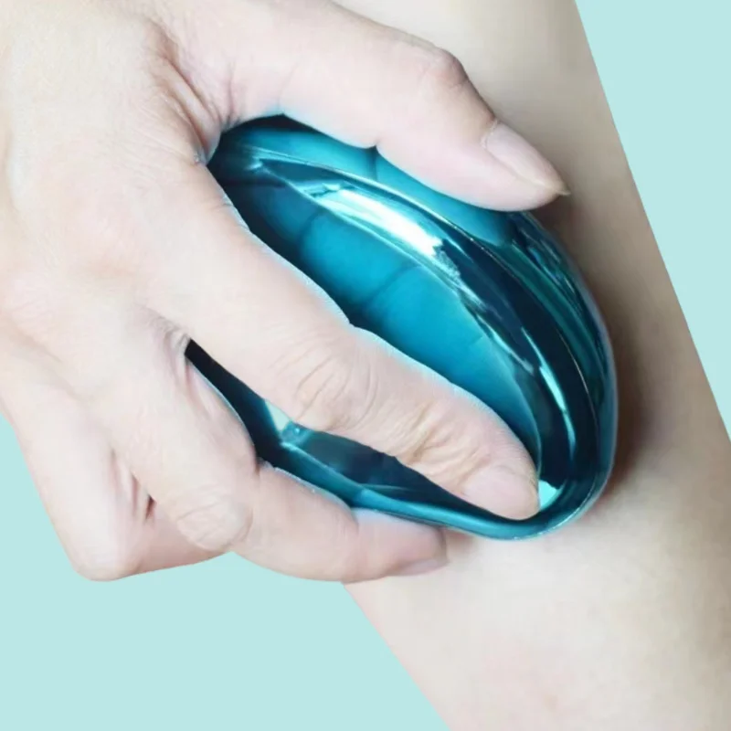Borrador de depilación física de cristal caliente, depiladora de vidrio, indolora, fácil de limpiar, herramienta de depilación reutilizable para el cuidado corporal.
