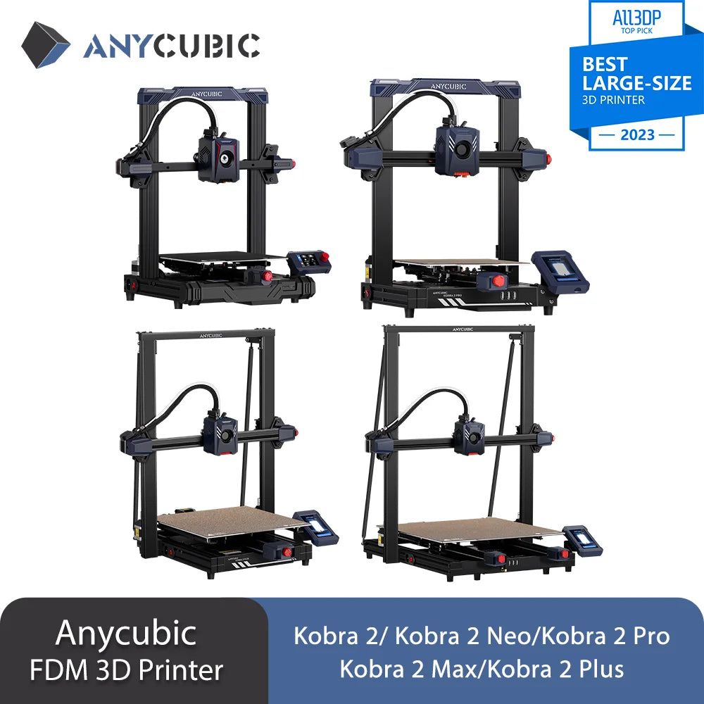 ANYCUBIC Speed FDM Series 3D Printer Kobra 2 Neo 3D Printer Large Size Auto-levelling DIY FDM 3D Printers Kobra 2 Pro Max Plus