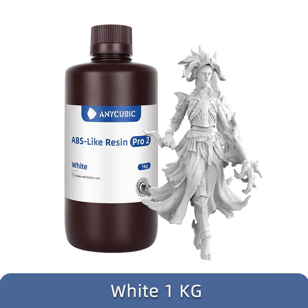 ANYCUBIC ABS Pro 2 Resin 405nm Photosensitive Polyresin High Precision with Minimal Shrinkage for LCD 3D Printer