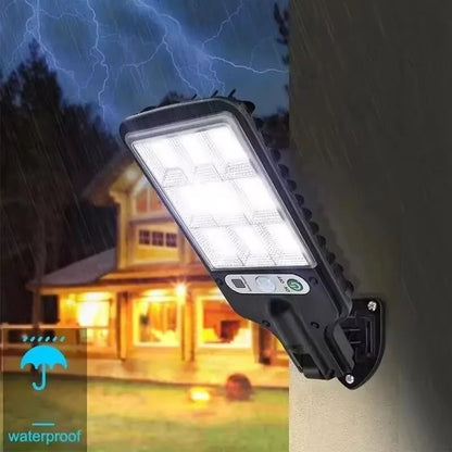 4/6/8 lámparas solares de seguridad para exteriores con sensor COB de 108 W, 3 modos de luz, impermeables, para jardín, patio, camino, luz con control remoto