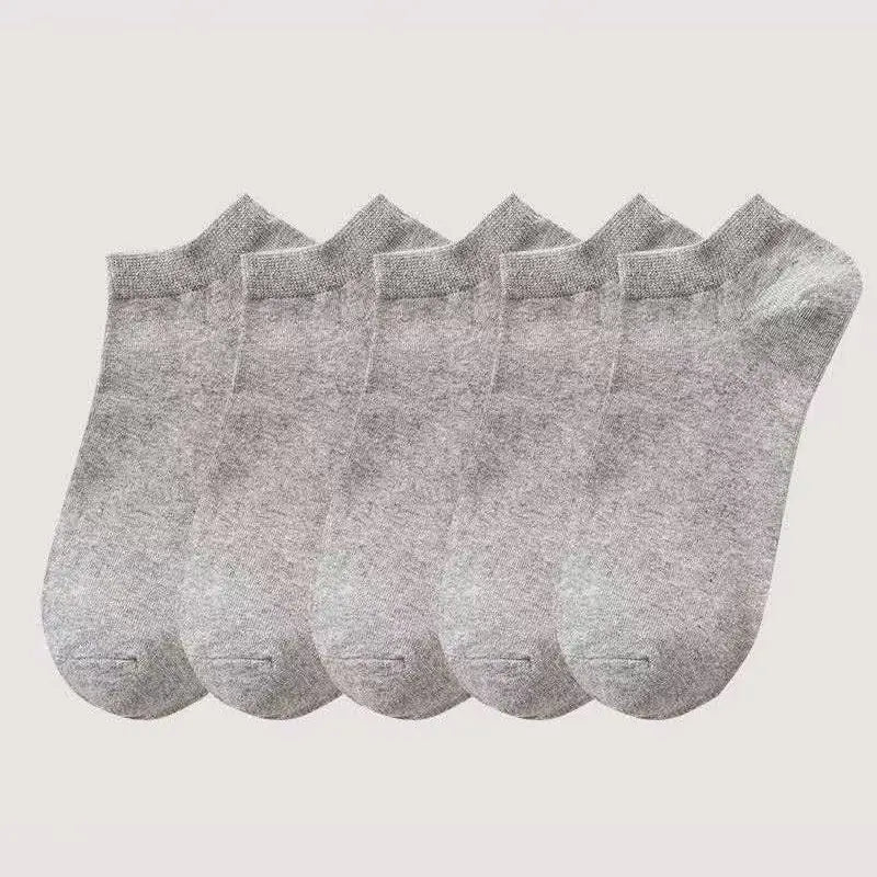 10 pares de calcetines náuticos de negocios sencillos de color blanco y negro para hombre, calcetines casuales transpirables y cómodos.