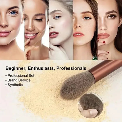 Juego de brochas de maquillaje suaves y esponjosas, profesionales, para base de maquillaje, polvos, sombras de ojos, brochas Kabuki para difuminar, herramienta de belleza para maquillaje