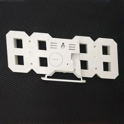 Reloj digital LED 3D luminoso de pared, multifuncional, creativo, con enchufe USB, electrónico, para decoración del hogar.