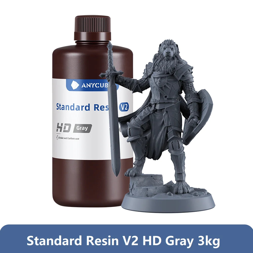 ANYCUBIC Water wash resin Tough Plant UV Resin For LCD 3D Printer 405nm Liquid Photopolymer Sensitive Resin 3D Printing Material