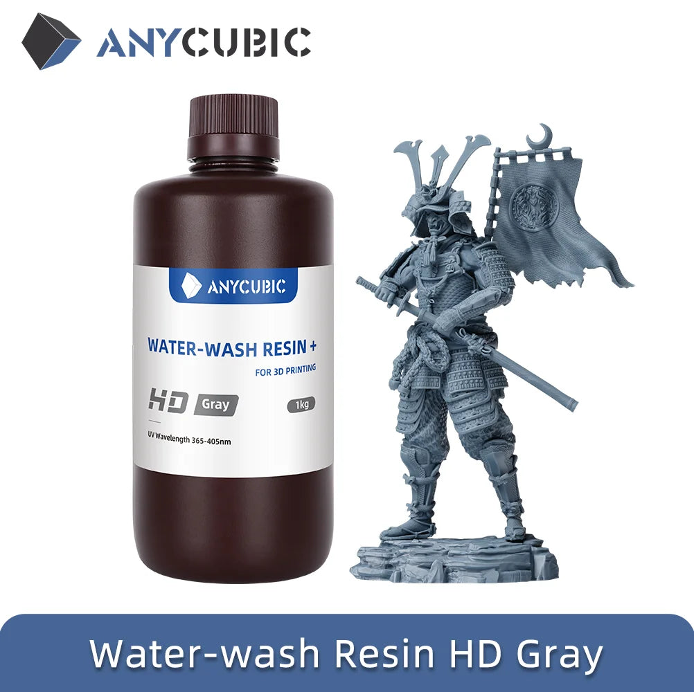 ANYCUBIC Newest HD gray resin 405nm UV Resin For Photon 3D Printer High Precision UV Photopolymer Resin