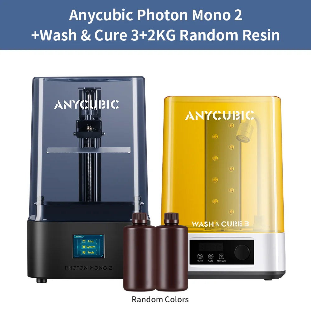 ANYCUBIC Photon Mono 2 LCD UV Resin 3D Printer High-Speed 3D Printing 6.6" 4K+ Monochrome Screen 165*143*89mm Printing Size