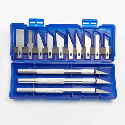 13-teiliges Schnitzmesser, Bastel-, Skulptur-, Papierschneideklinge, Präzisions-Gravierschneider, rutschfestes Handwerkzeug, DIY-Kunst, Hobby-Reparaturset