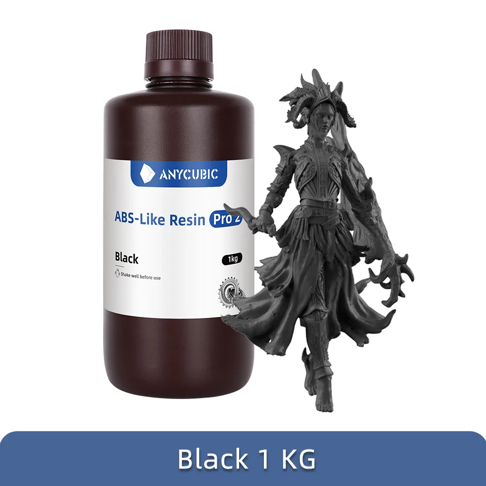 Newest Anycubic ABS-Like+ Resin Pro 2 Rapid UV Curing 405nm Standard Photopolymer Resin ABS 3D Resin High Precision for LCD