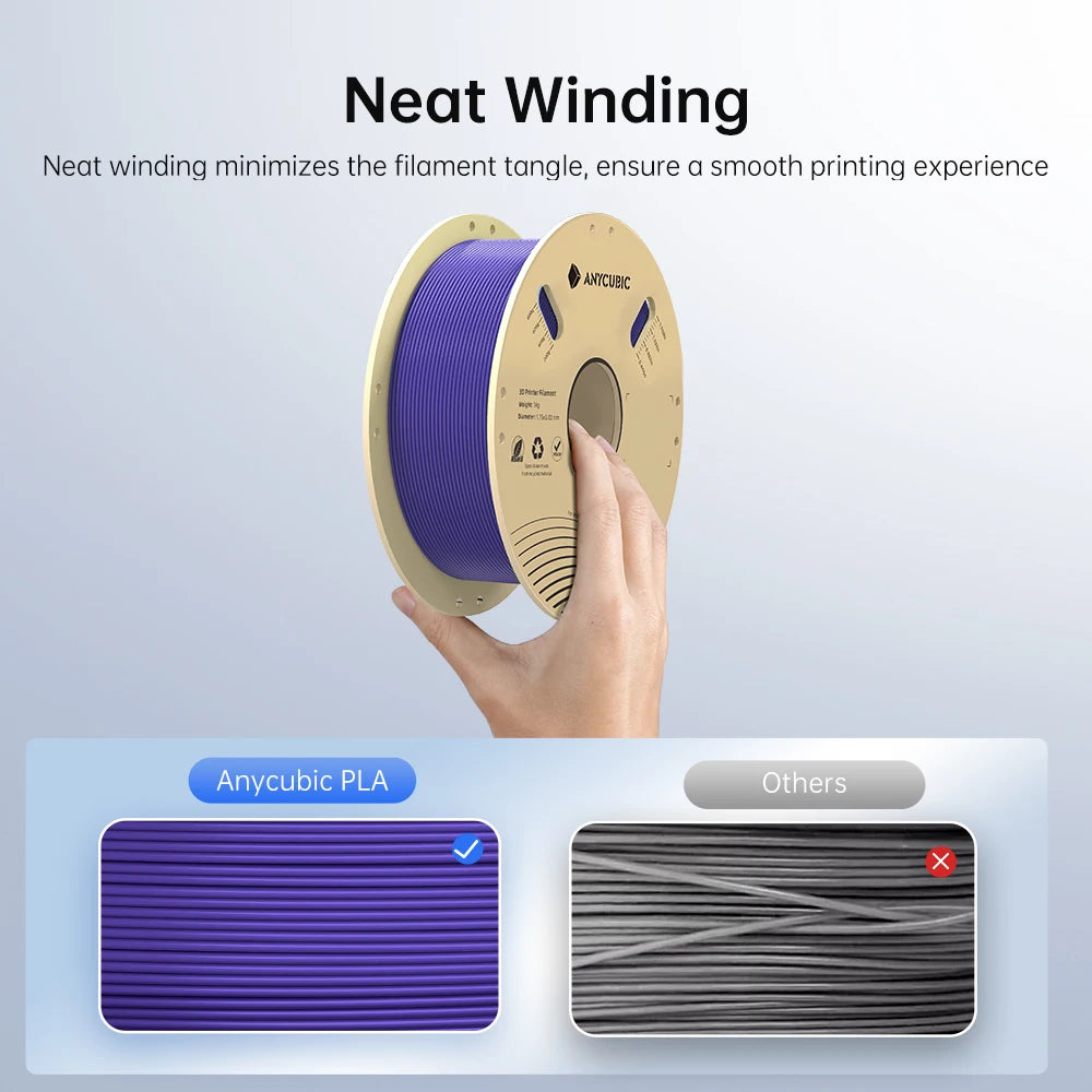ANYCUBIC 3D Printer PLA Multicolor Filament 1.75mm 1kg/Roll Plastic Rubber Consumables Material For FDM 3D Printer Kobra