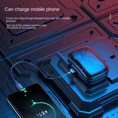 Auriculares M20 TWS con control táctil inteligente, inalámbricos, Bluetooth, resistentes al agua, pantalla LED y micrófono.
